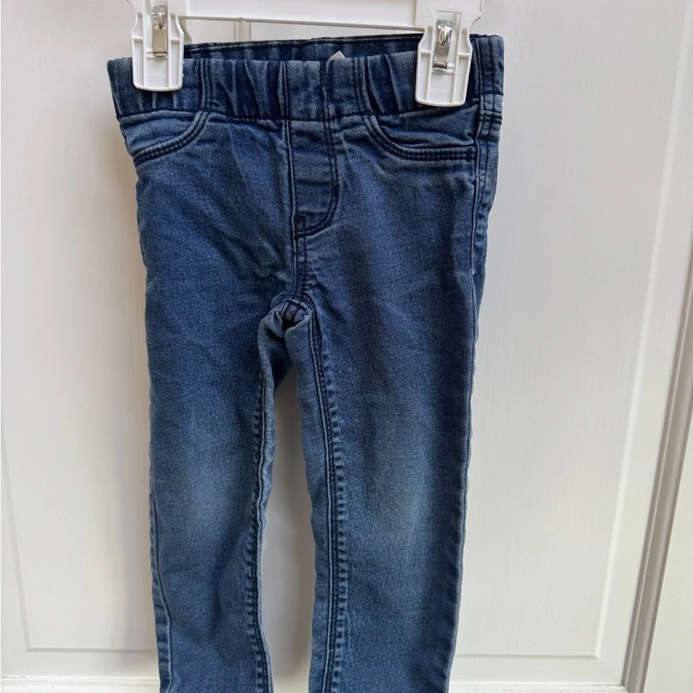OshKosh B'gosh 2T Girls Classic Blue Kids Stretch Jeggings Leggings